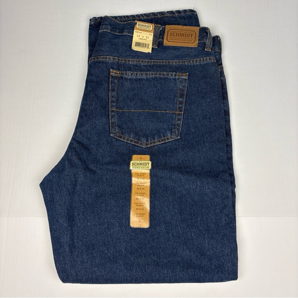 CE Schmidt Men 42x32 Jeans Five Pocket Relaxed Fit New with Tags Blue Denim